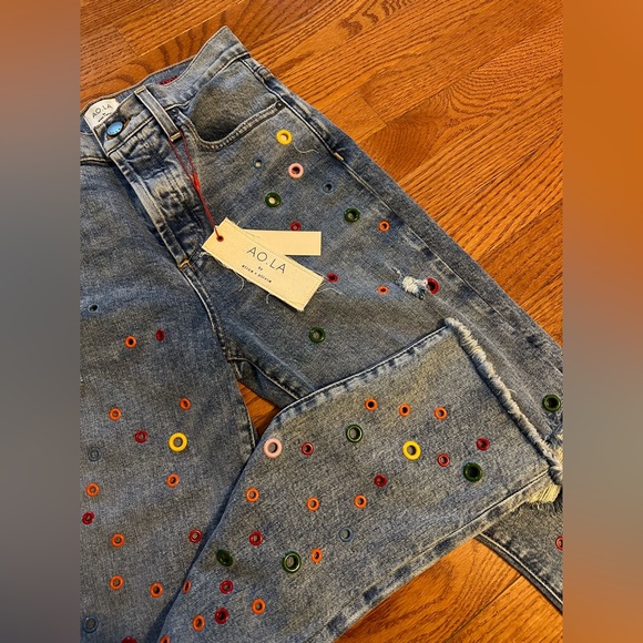 NWT Alice+Olivia LA ankle cropped jeans - Picture 3 of 9